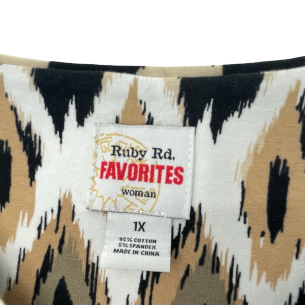 Ruby Rd. Favorites Print Blouse Size 1x - image 6